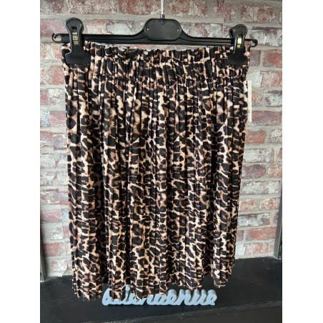 JUPE COURT LEOPARD