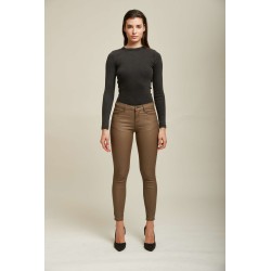 PANTALON TOXIK TAILLE BASSE SIMILI CUIR