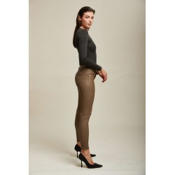 PANTALON TOXIK TAILLE BASSE SIMILI CUIR