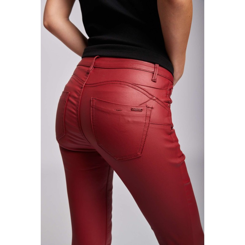 PANTALON TOXIK TAILLE BASSE SIMILI CUIR