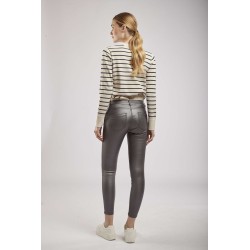 PANTALON TOXIK TAILLE BASSE SIMILI CUIR