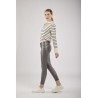 PANTALON TOXIK TAILLE BASSE SIMILI CUIR