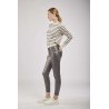 PANTALON TOXIK TAILLE BASSE SIMILI CUIR