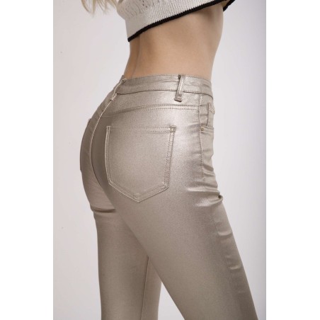 PANTALON TOXIK TAILLE HAUTE SIMILI CUIR