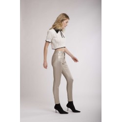 PANTALON TOXIK TAILLE HAUTE SIMILI CUIR