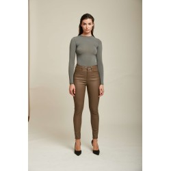 PANTALON TOXIK TAILLE HAUTE SIMILI CUIR