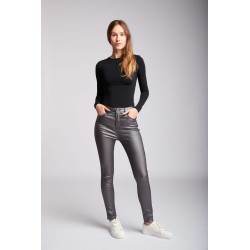 PANTALON TOXIK TAILLE HAUTE SIMILI CUIR