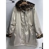 VESTE LONGUE REVERSIBLE ET IMPERMEABLE LEOPARD