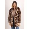 VESTE LONGUE REVERSIBLE ET IMPERMEABLE LEOPARD