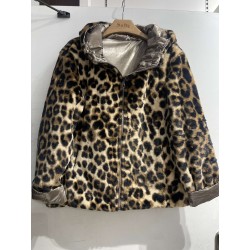 VESTE REVERSIBLE ET IMPERMEABLE LEOPARDE