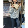 VESTE REVERSIBLE ET IMPERMEABLE LEOPARDE