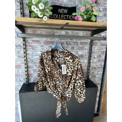 BLOUSE MOTIF LEOPARD