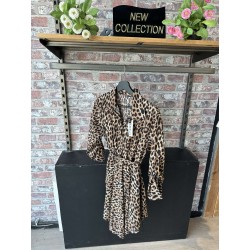 ROBE COURTE MOTIF LEOPARD