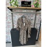 ROBE COURTE MOTIF LEOPARD