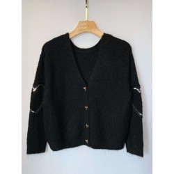 GILET CARDIGAN COEUR