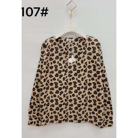 PULL COL V LEOPARD